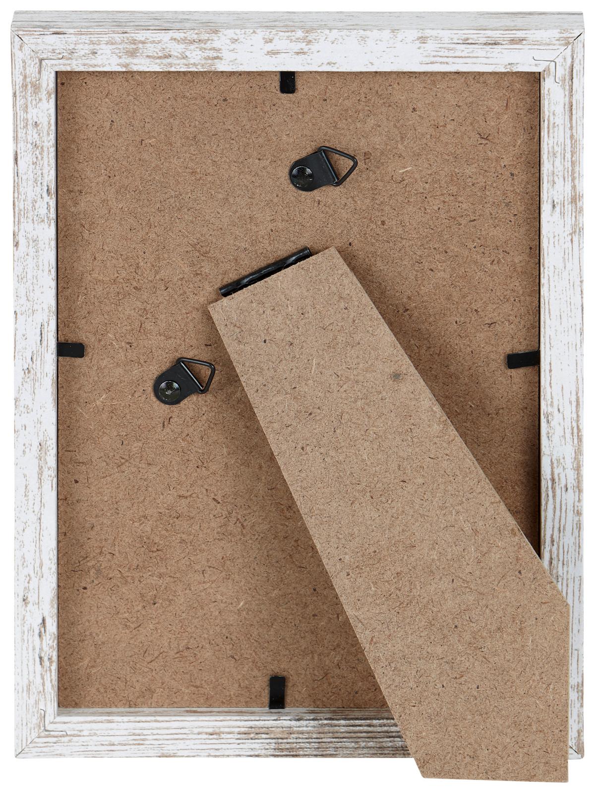 Bilderrahmen 13x18 cm Carla Holz Weiß, 15,6x21,1 cm - Basics, Glas/Holz (15,6/21,1/2cm) - Luca Bessoni