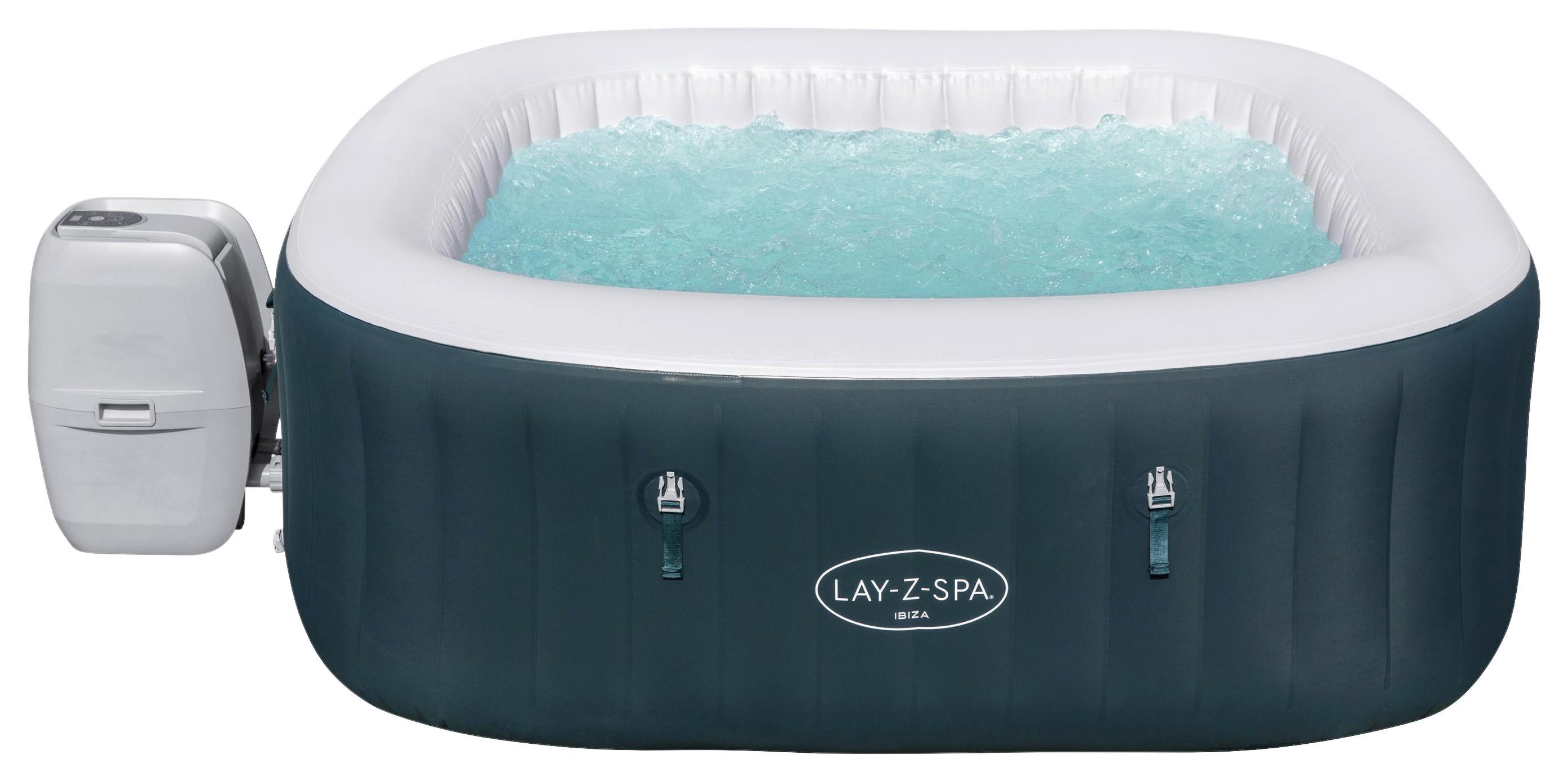Whirlpool Aufblasbar Lay-Z-Spa Airjet Ibiza Ø 180 X H: 66 cm - Petrol, MODERN, Kunststoff (180/66cm) - Bestway