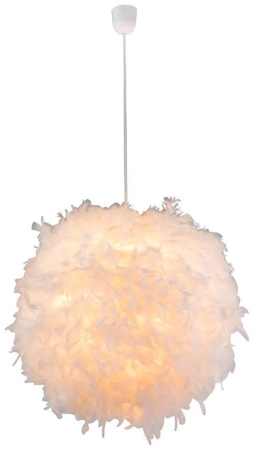 Hängeleuchte Katunga - Weiß, Basics, Kunststoff/Textil (60/130cm) - Globo
