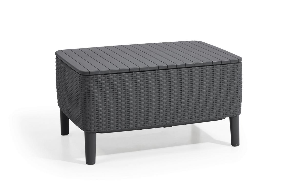 Kerti Asztal Salemo - sötétszürke, műanyag (76/56/42cm)