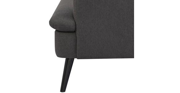 2-Sitzer-Sofa mit Schlaffunkt. Mina Grau - Schwarz/Grau, MODERN, Holz/Textil (110/180cm) - Luca Bessoni