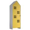 Kinderkleiderschrank Casami - Gelb/Weiß, MODERN, Holzwerkstoff (57,6/171,3/37cm) - Vipack