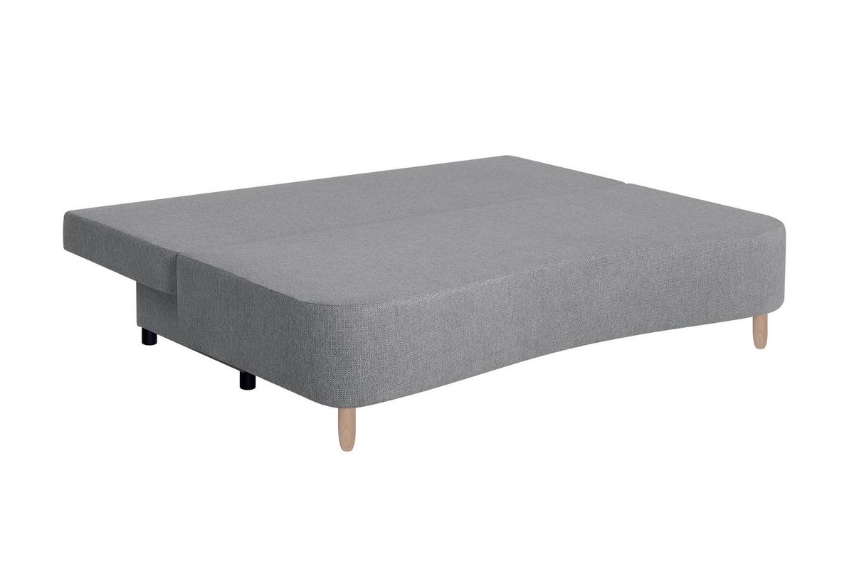 Schlafsofa mit Bettkasten Lara Graubraun - Taupe/Buchefarben, Design, Holzwerkstoff/Textil (193/86/85cm) - P & B