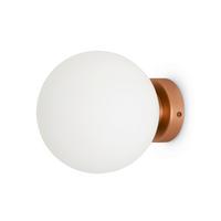 Wandleuchte Basic Form - Goldfarben/Weiß, Trend, Glas/Metall (18/21cm) - MAYTONI