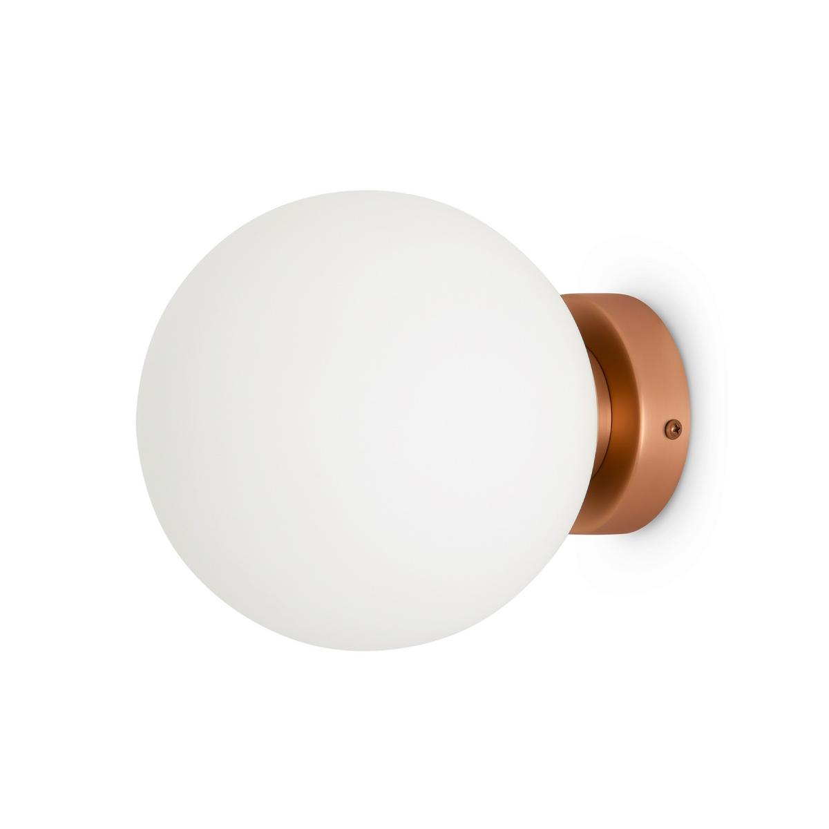 Wandleuchte Basic Form - Goldfarben/Weiß, Trend, Glas/Metall (18/21cm) - MAYTONI
