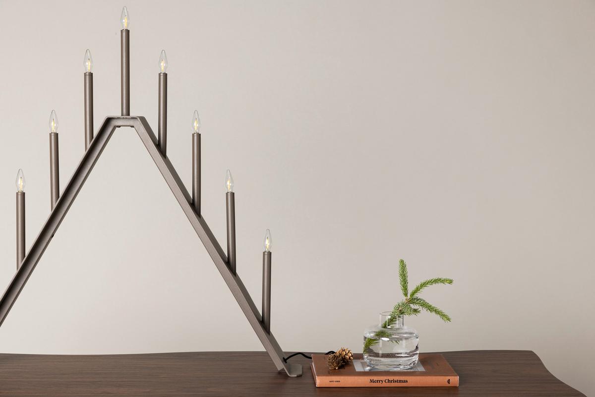 Weihnachtspyramide Are - Braun, Basics, Metall (64/64/9cm) - P & B