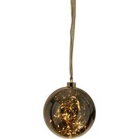 Led-dekoleuchte 457-78 Led-Kugel - Transparent/Schwarz, Basics, Glas (15/16cm) - Eglo