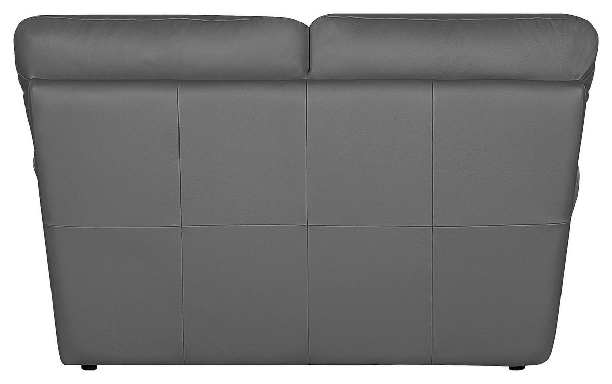 2-Sitzer-Sofa Oslo Beige B: 150 cm - Anthrazit/Schwarz, Design, Leder (150/92/85cm) - Livetastic