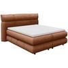 Boxspringbett Carmelo Kupfer 180x200 cm - Schwarz/Kupferfarben, Trend, Textil (180/200cm)