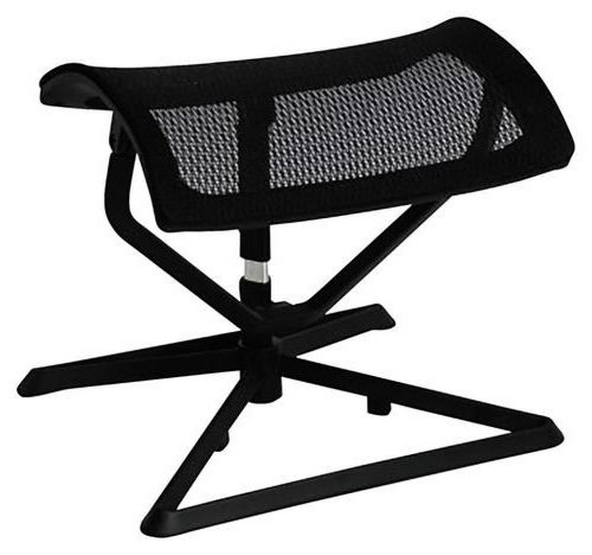 Kancelářska židle bez opěradla OTTOMANN černá - černá, Basics, kov/textil (43/46/33cm) - MID.YOU