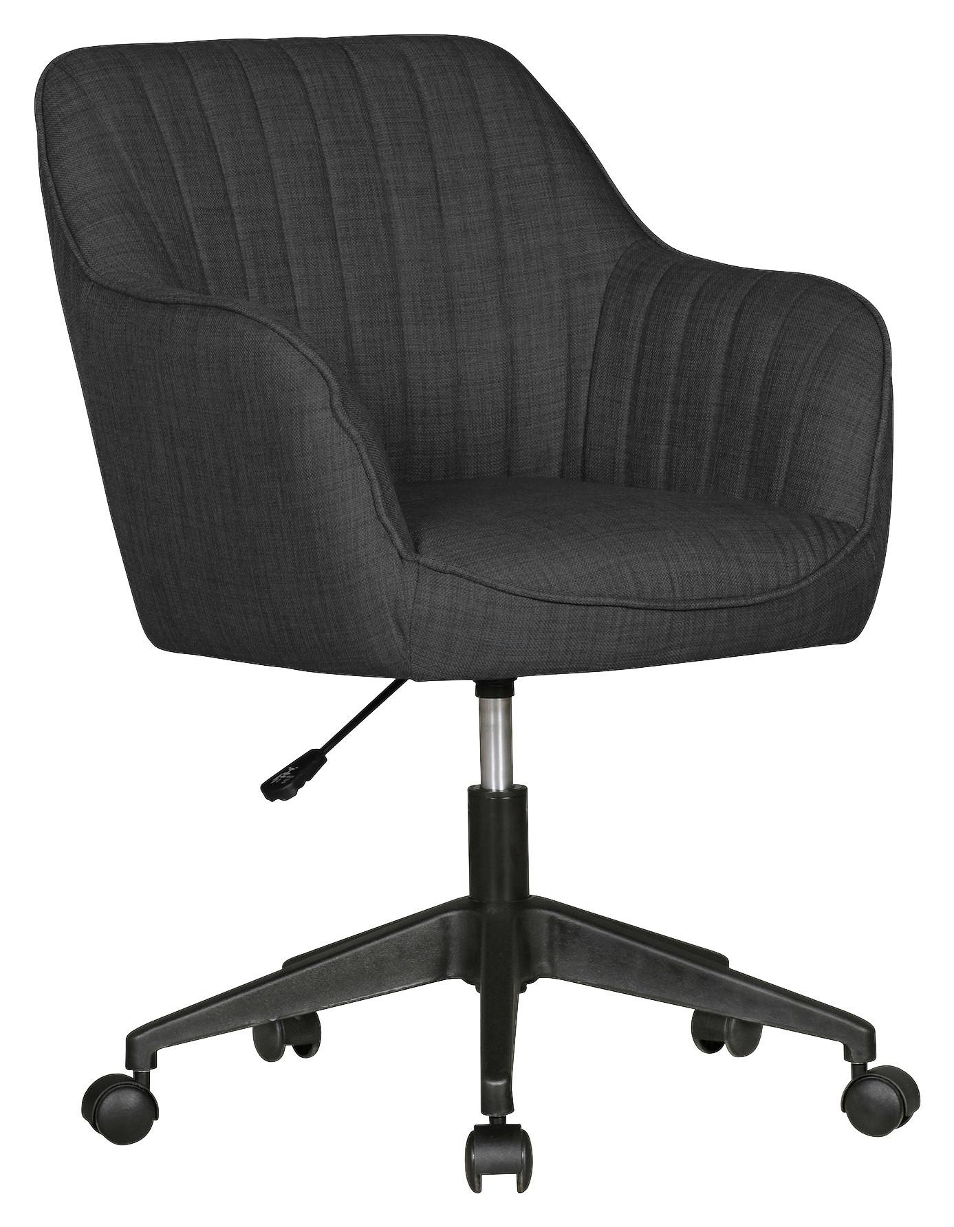 Židle MARA antracitová - černá/antracitová, Moderní, textil/plast (65/83/65cm) - MID.YOU
