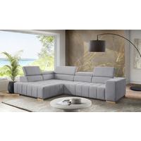 Ecksofa Elias Neu Grau S: 201x307 cm - Naturfarben/Grau, Design, Textil (201/307cm) - Livetastic