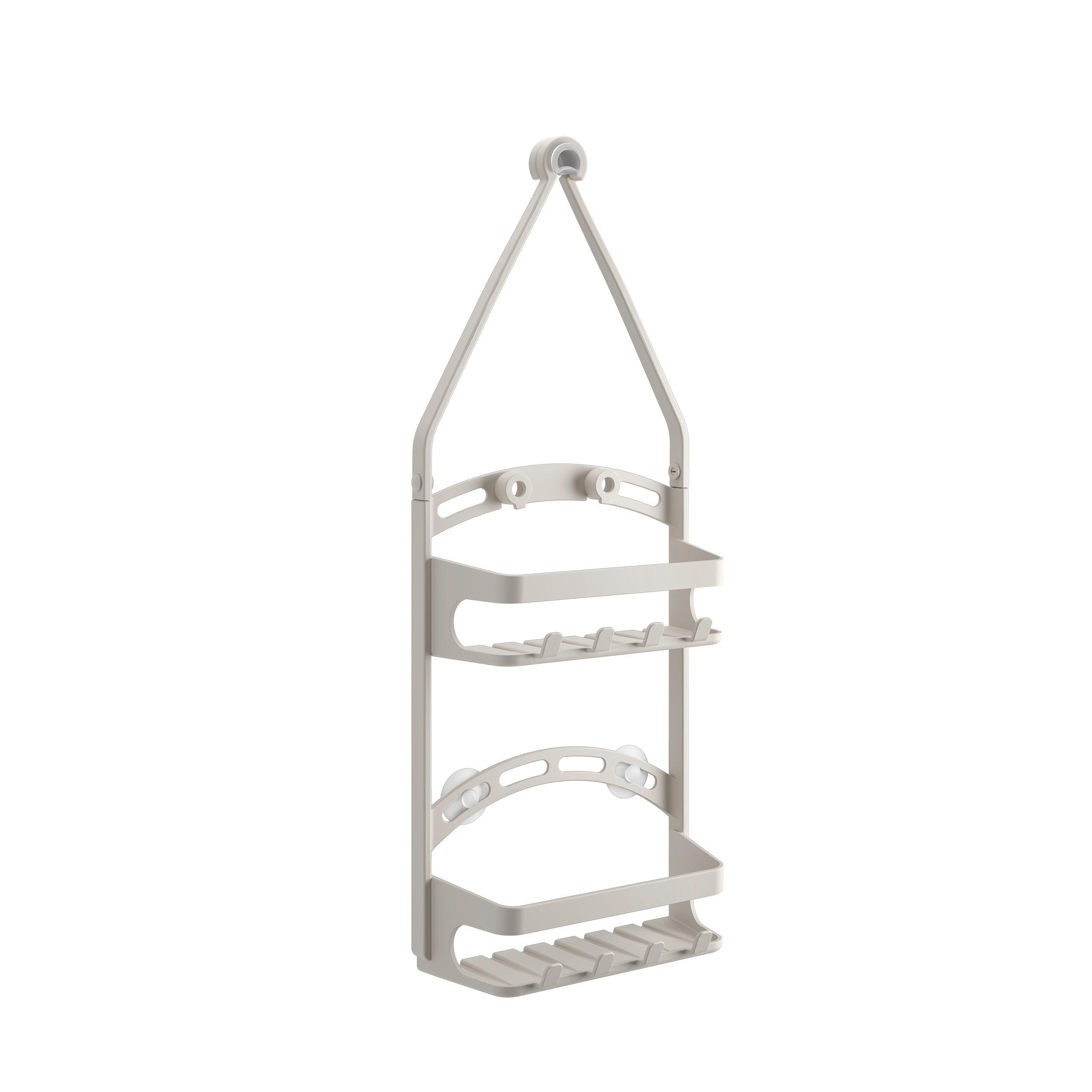 Duschregal Shower Flex - Greige, Basics, Kunststoff (26/12/71cm) - Metaltex
