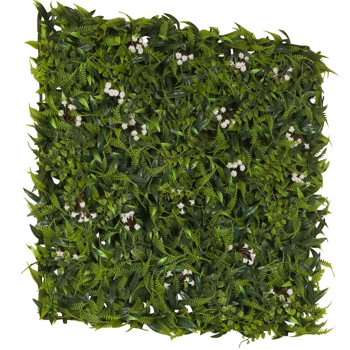 Pflanzenpaneel More Green I - Grün, Basics, Kunststoff (50/50/4cm) - MID.YOU