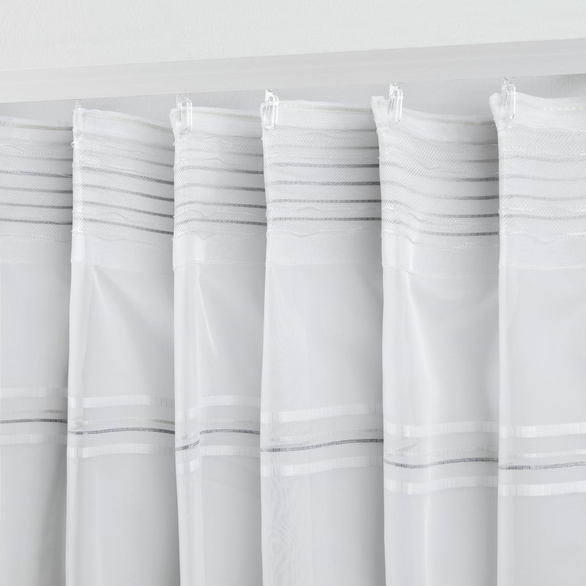 HOTOVÝ ZÁVĚS Louis, 140/245 cm - šedá/bílá, Konvenční, textil (140/245cm) - Modern Living