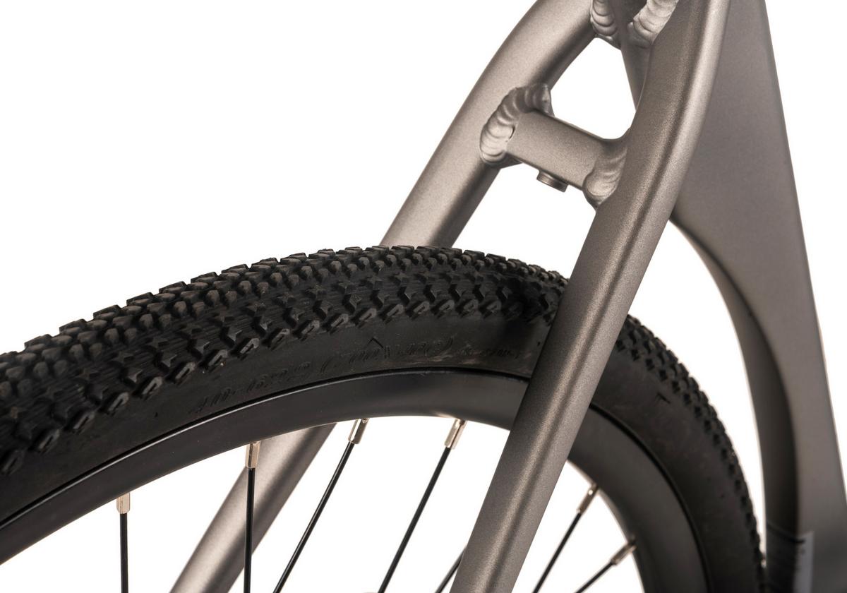 E-citybike 28 Zoll Stahlgrau - Silberfarben, MODERN, Metall (180/70/100cm)