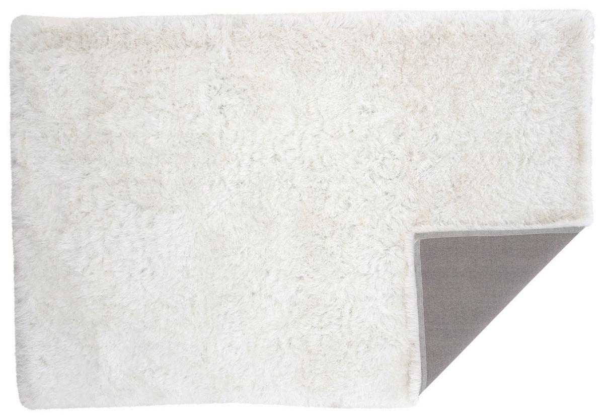 Hochflorteppich Weiß Grace 400x300 cm - Weiß, LIFESTYLE, Textil (400/300cm) - P & B