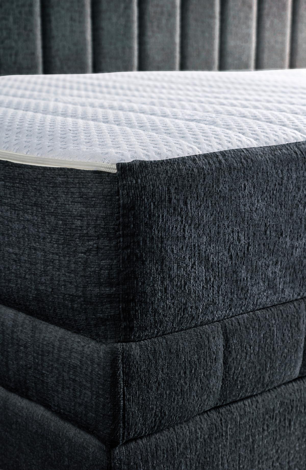 Schlafsofa Roma - Schwarz, Design, Textil (212/83/99cm) - MID.YOU