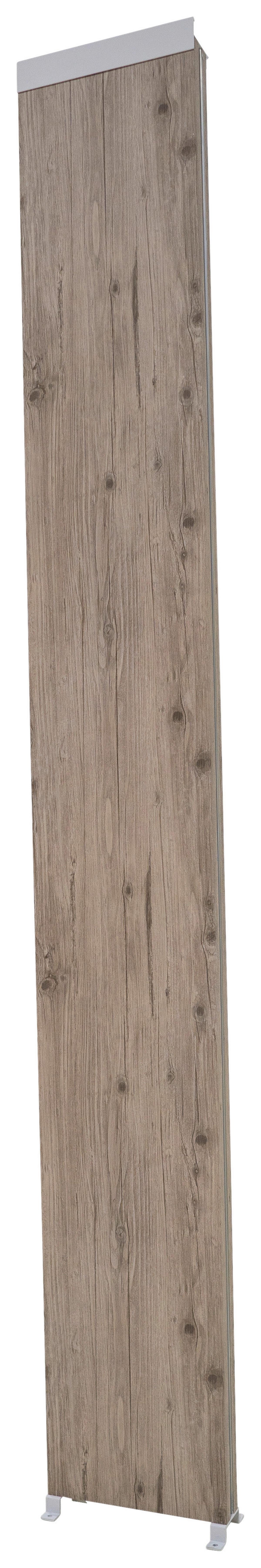 Dekoelement Deluxe/Classic Holzoptik - Eichefarben, MODERN, Metall (31/235/6cm) - Gardenson