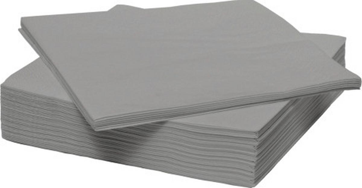 Servítka Kathleen, 50ks/bal. - sivá, Konventionell, papier (33/33cm) - Mömax