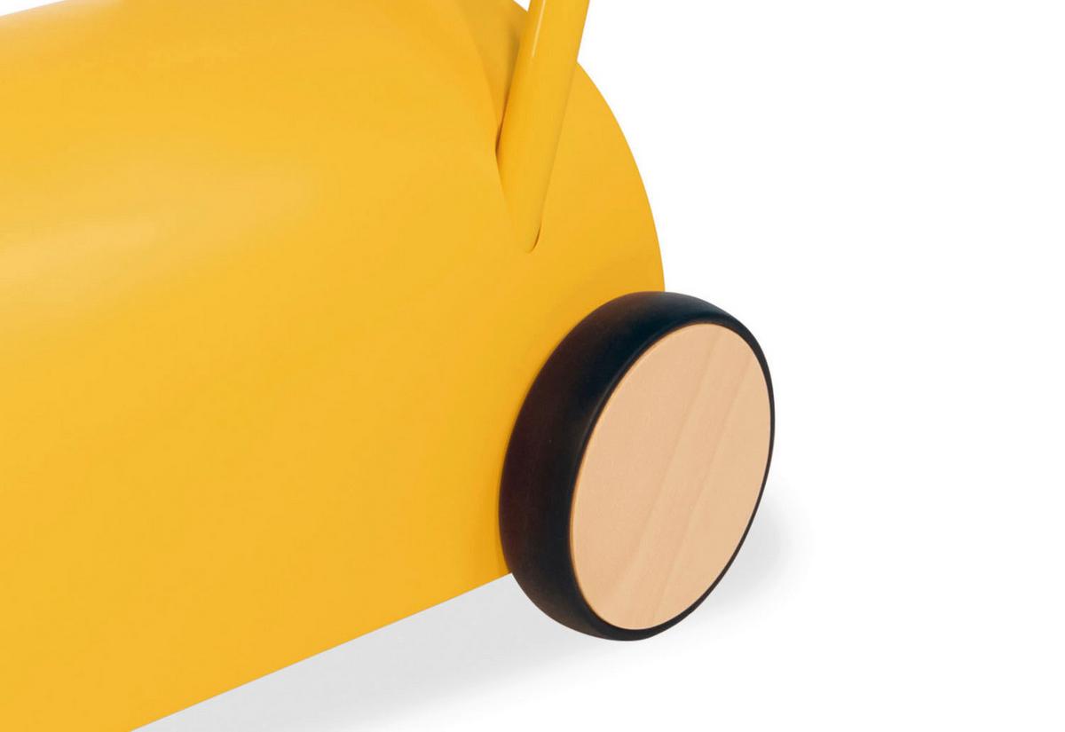 Lauflernhilfe Enzo - Dunkelgelb, Basics, Holz (L 47 cm/B 31 cm/H 45 cmcm) - Pinolino