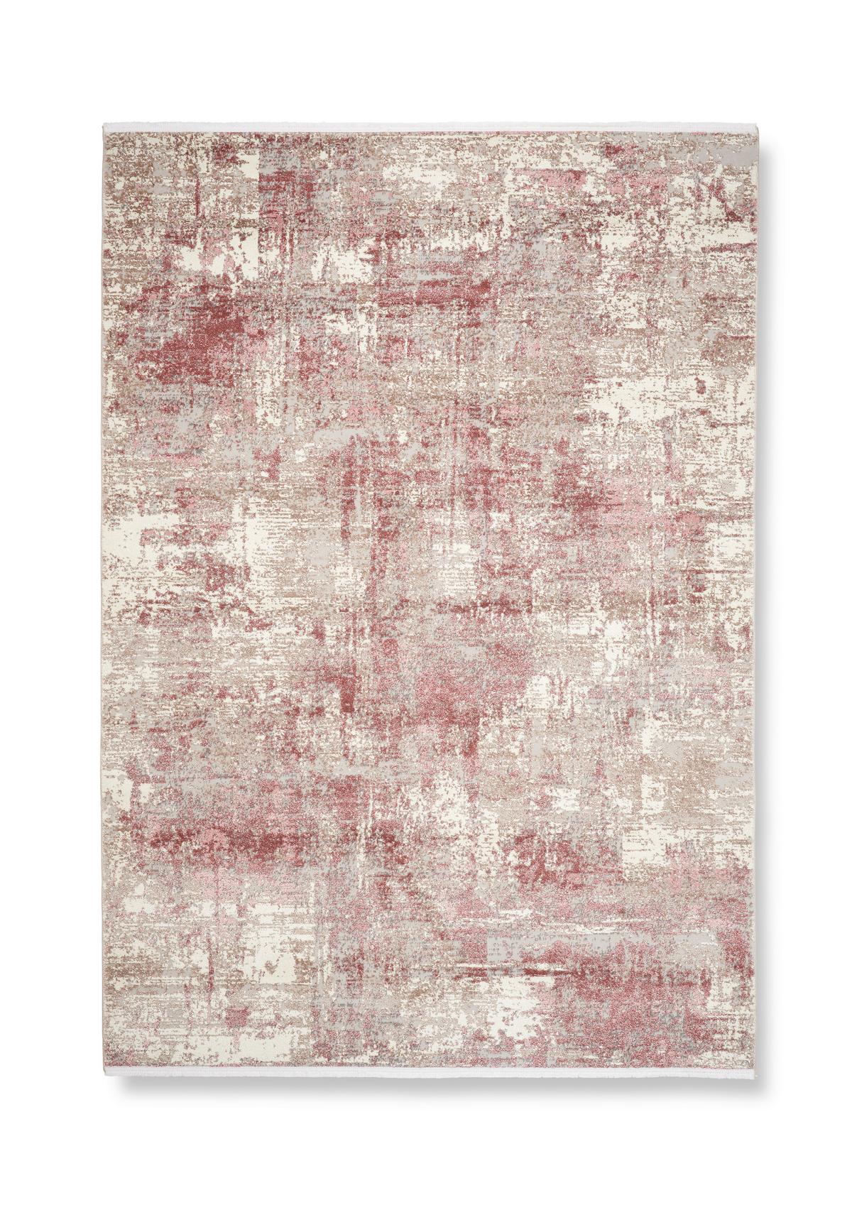 TKANÝ KOBEREC Malik 3, 160/230cm - pink/krémová, Moderní, textil (160/230cm) - Mömax