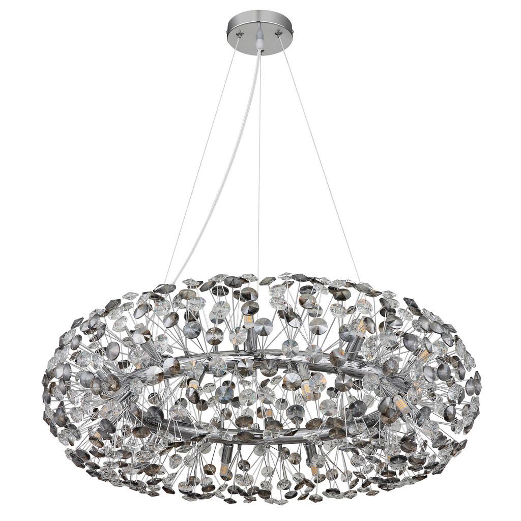 Kristal-Hängeleuchte Hangina Metall/Kunststoff/Glas