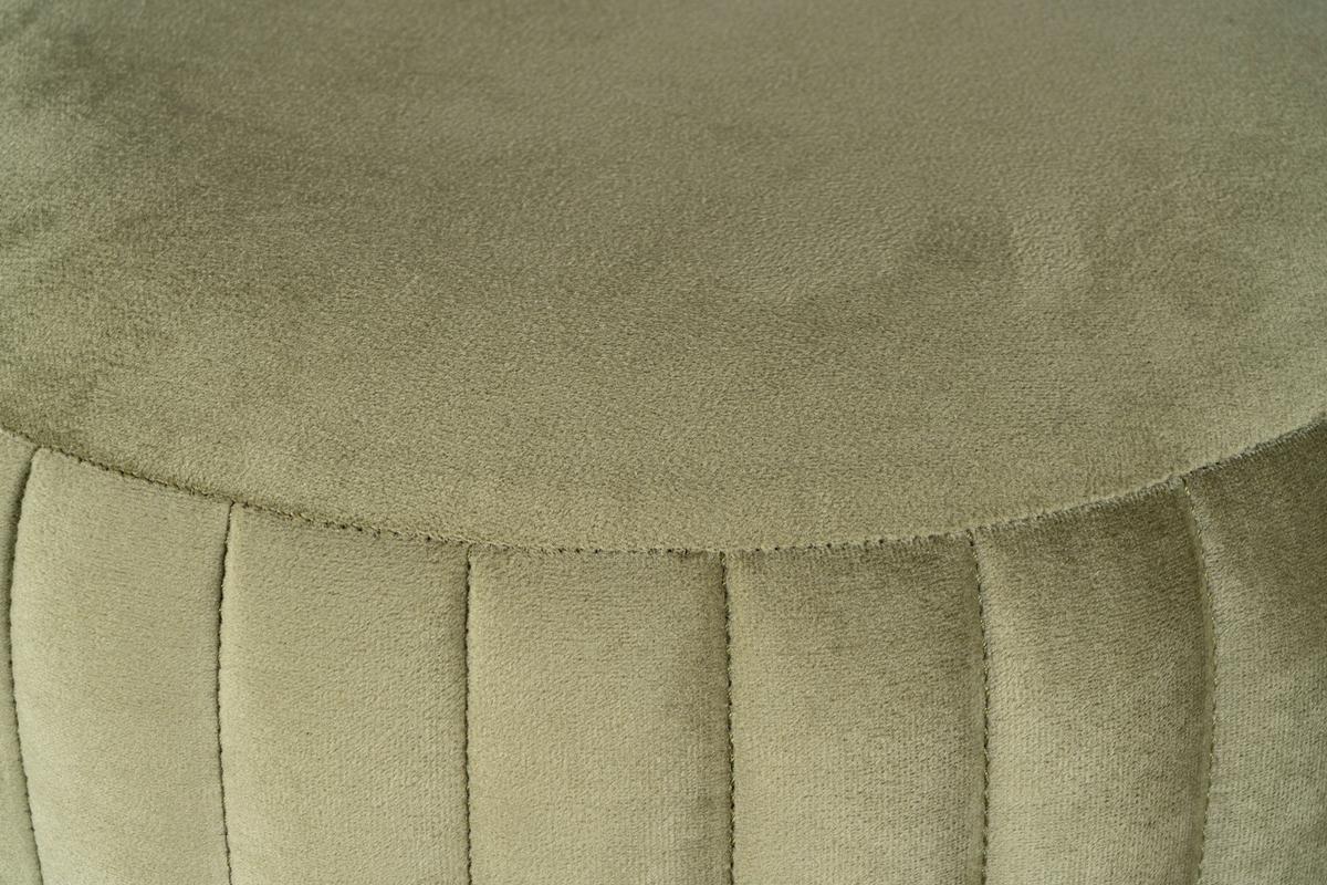 Hocker Doric 125 Grün/Graphitfarben D: 43 cm - Graphitfarben/Grün, Design, Textil (43/46cm) - Kayoom