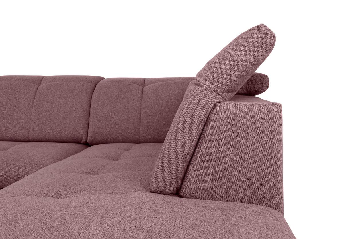 Wohnlandschaft Beere U: 173x328x215 Cm - Beere/Grau, Design, Textil (173/328/215cm) - MID.YOU