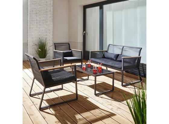 Záhradná Súprava Tina - čierna, Moderný, umelá hmota/kov - MODERN LIVING Záhradná Súprava Tina - čierna, Moderný, umelá hmota/kov - MODERN LIVING