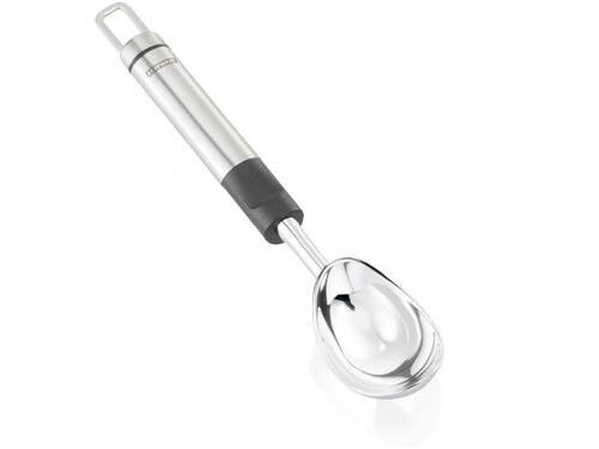 Eisportionierer Candida - Edelstahlfarben/Schwarz, KONVENTIONELL, Kunststoff/Metall (22/4,1/3,3cm) - Leifheit