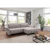 Ecksofa Coast Silberfarben B: 244-270 cm - Silberfarben/Schwarz, KONVENTIONELL, Holzwerkstoff/Textil (244-270/87-104/173cm)
