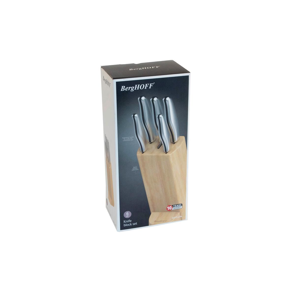 Messerblock Silberfarben B: 11,7 Cm - Silberfarben, Basics, Metall (17.3/11.7/36.6cm)