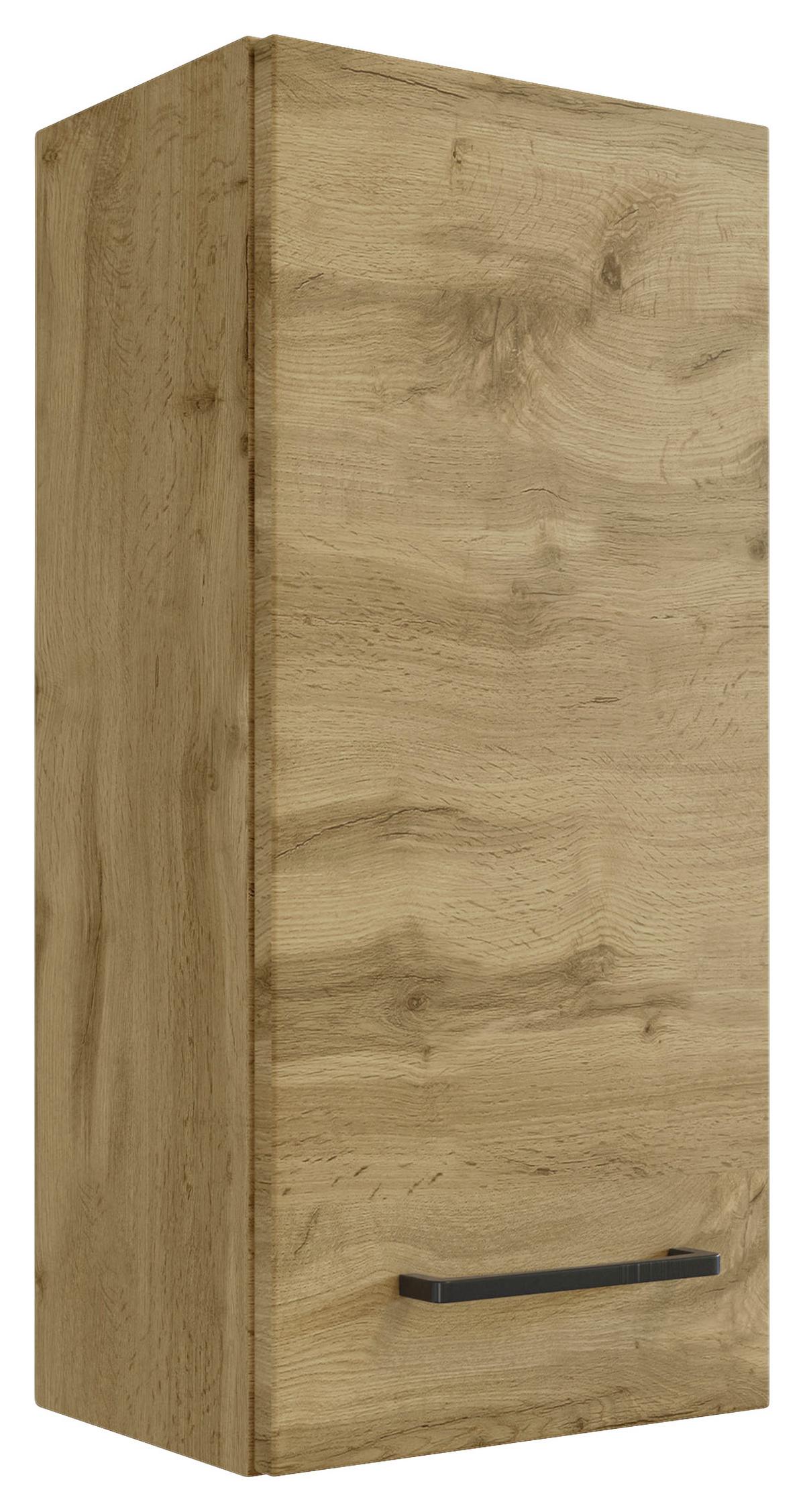 Badmöbel-Set Manchester B: 90 cm Eiche Wotan Dekor - Eichefarben, MODERN, Holzwerkstoff (90cm) - Held