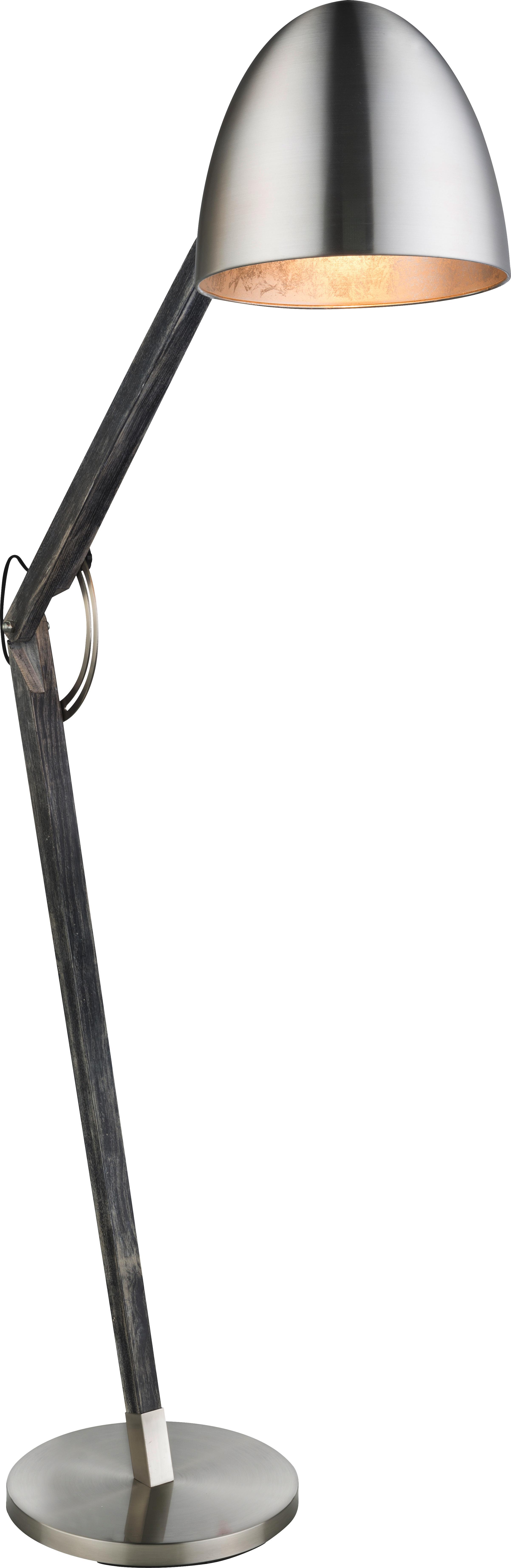 Stehleuchte Julia - Silberfarben/Grau, MODERN, Holz/Metall (98/35/188cm)