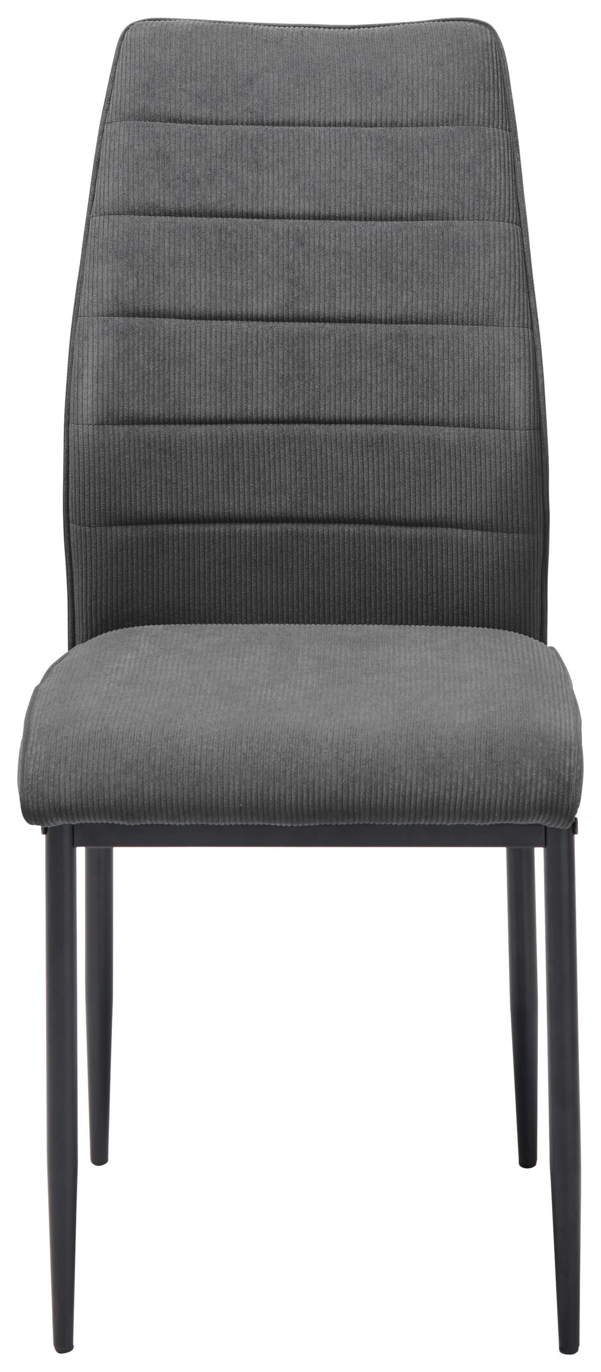 Stuhl-set Ratford - Schwarz/Grau, LIFESTYLE, Textil/Metall (44/96/58cm) - Livetastic