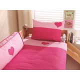 Kinderbettwäsche 140/200cm Rosa/Pink - Pink/Rosa, Design, Textil (80/80cm)