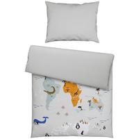 POVLEČENÍ World, 140/200cm - bílá/žlutá, textil (140/200cm) - Modern Living