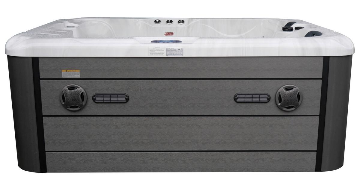 Whirlpool Capri Grauweiß B: 210 Cm - Grauweiß, KONVENTIONELL, Kunststoff (210/160/90cm) - Sanotechnik