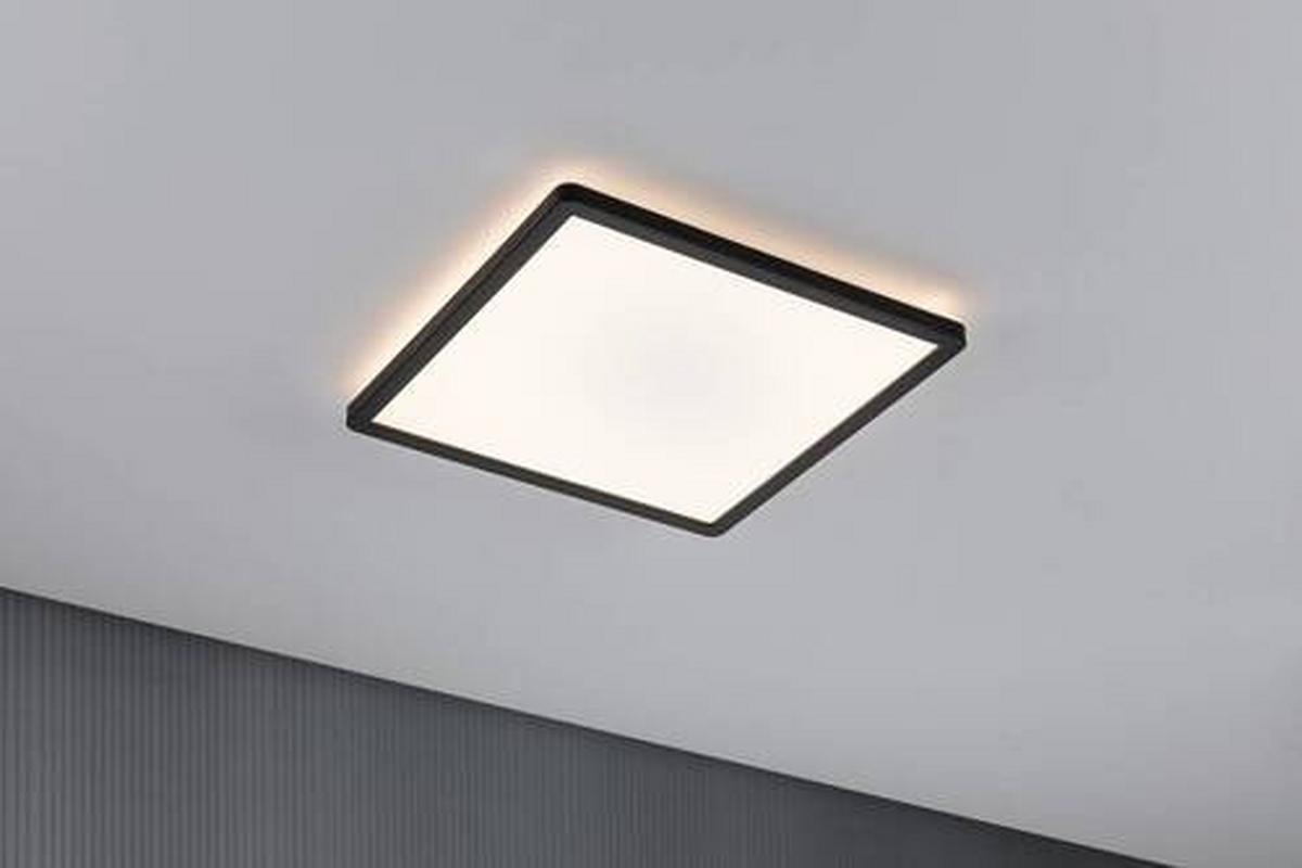 LED-Paneel L: 29,3 cm 71001 - Schwarz, Basics, Kunststoff (29,3/29,3cm) - Paulmann