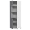 Küchen-Hochschrank Colura B: 60 cm Anthrazit/Weiß - Anthrazit/Weiß, Trend, Holzwerkstoff/Kunststoff (60/207/57cm) - MID.YOU