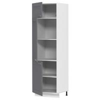 Küchen-Hochschrank Colura B: 60 cm Anthrazit/Weiß - Anthrazit/Weiß, Trend, Holzwerkstoff/Kunststoff (60/207/57cm) - MID.YOU