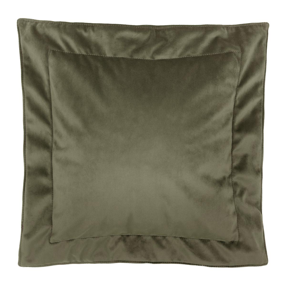 Polštář na sedačku TRENDY, olivově zelená, cca.40x40 cm - olivově zelená, Moderní, textil (40/40cm) - Premium Living