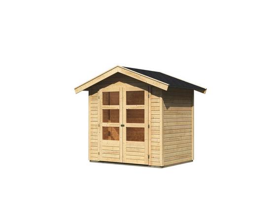 Gartenhaus Natur 203x230x155cm - Naturfarben, MODERN, Holz (203/230/155cm) - Karibu Gartenhaus Natur 203x230x155cm - Naturfarben, MODERN, Holz (203/230/155cm) - Karibu
