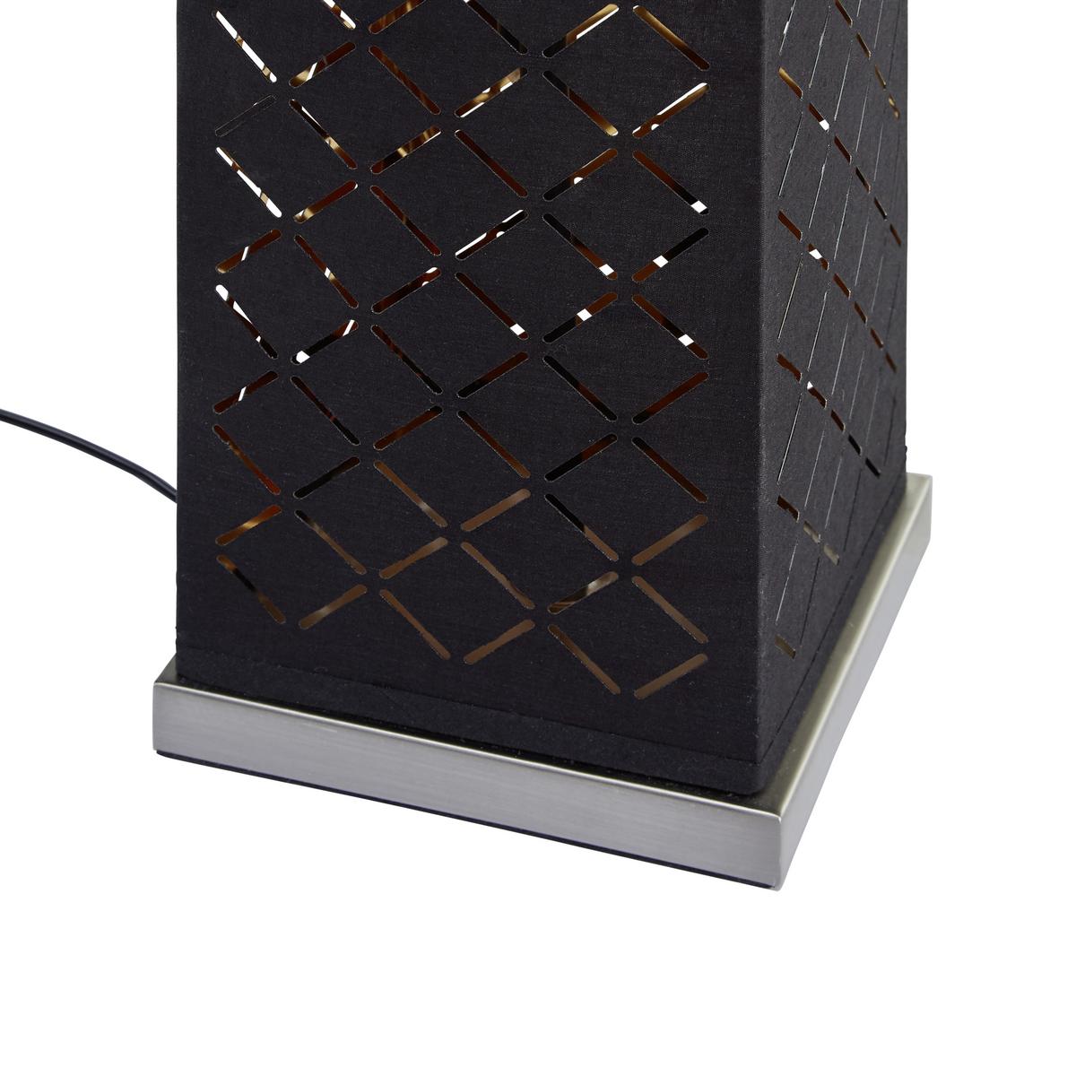 Stojací Lampa Elin V: 118cm, 40 Watt - černá/barvy zlata, Lifestyle, kov/textil (15/118cm) - Modern Living