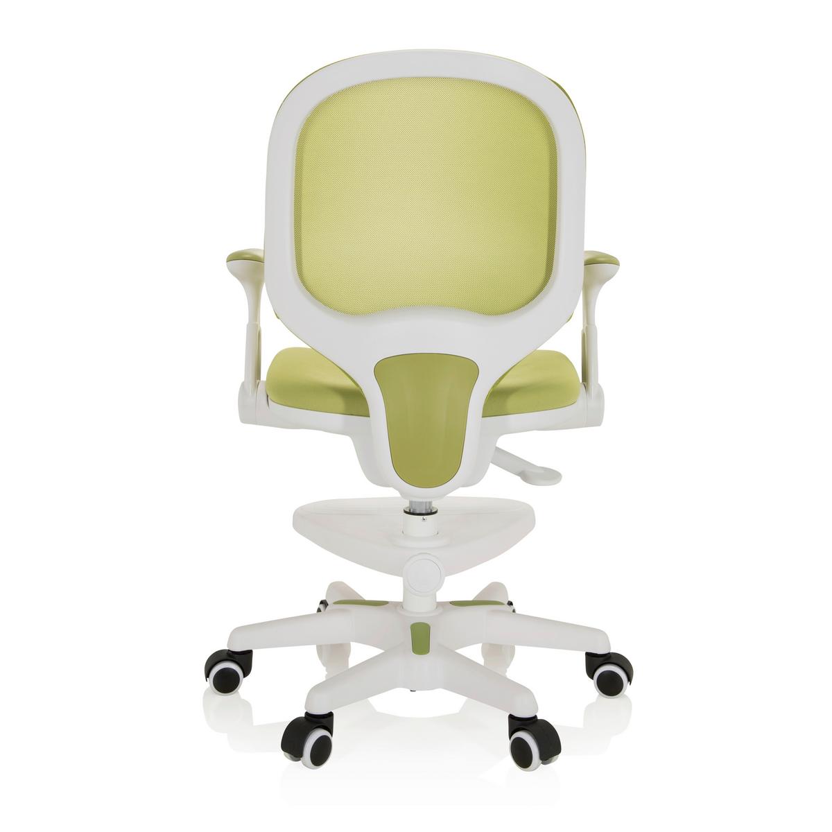 Jugenddrehstuhl Kid Ergo Weiß/hellgrün Bis 80 Kg - Weiß/Hellgrün, MODERN, Kunststoff/Textil (56/89/52cm) - MID.YOU