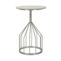 Couchtisch Cup Silberfarben B: 37,5 Cm - Silberfarben, Basics, Stein/Metall (37,5/58/37,5cm)