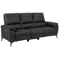 3-sitzer-sofa Rana - Schwarz/Grau, KONVENTIONELL, Textil (215/102/96cm) - MID.YOU
