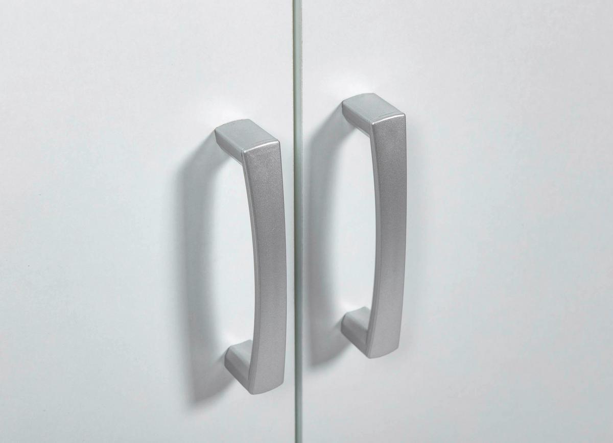 Mehrzweckschrank Arcconati Hhs Weiss Holz Dekor BxH 34x189cm - Weiß, Basics, Holzwerkstoff (70/34/189cm) - MID.YOU