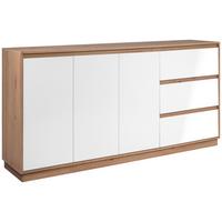 Kommode Phoenix Artisan Eiche/Weiß, B: 178 cm - Eiche Artisan, Trend, Holzwerkstoff (178/88/40cm)